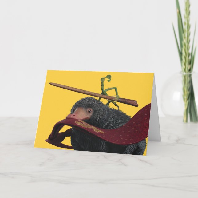 Pickett & Teddy With Wand and Tie Card (Front)