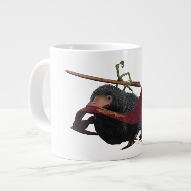 Pickett & Teddy With Wand and Tie Large Coffee Mug (Front Left)