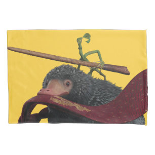 Pickett & Teddy With Wand and Tie Pillowcase