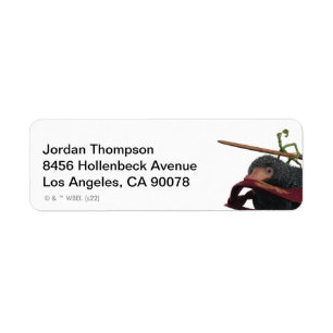 Pickett & Teddy With Wand and Tie Return Address Label