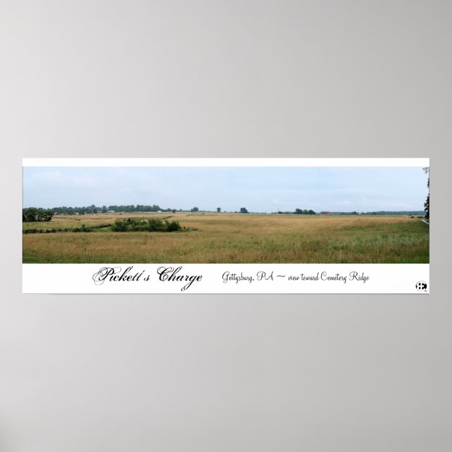 Pickett's Charge Panorama Poster (Front)