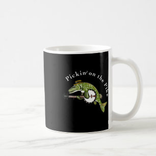 Pickin On The Pike Graphic For Music Loving Fisher Coffee Mug