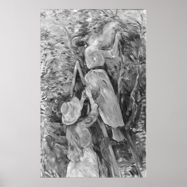 Picking cherries, 1891 poster (Front)