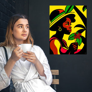 Picking Coffee - Large Poster