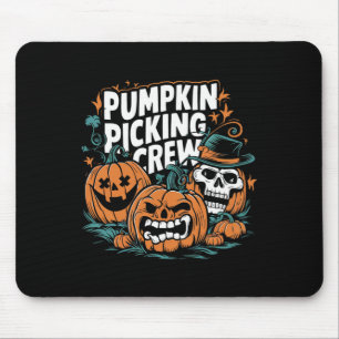 Picking Crew Funny Pumpkin Patch Halloween Costume Mouse Pad