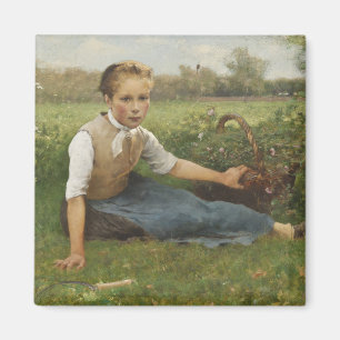 Picking Flowers 1882 Magnet