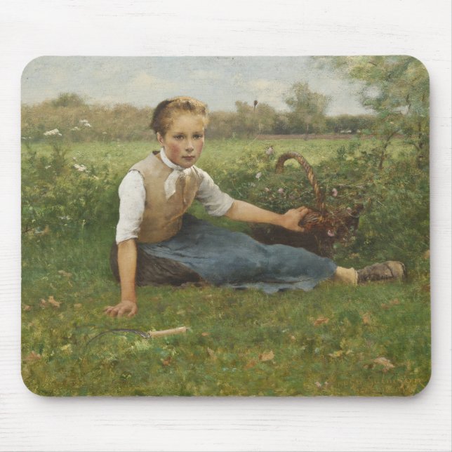 Picking Flowers | 1882 Mouse Pad (Front)