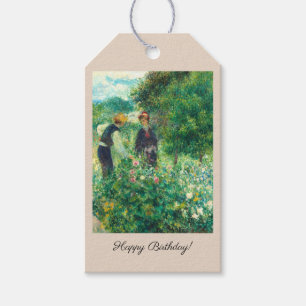 Picking Flowers by Auguste Renoir Gift Tags