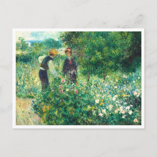 Picking Flowers by Auguste Renoir Postcard (Front)