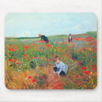 Picking Flowers in a Field, Mary Cassatt