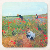 Picking Flowers in a Field, Mary Cassatt