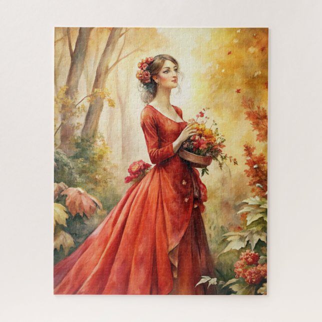 Picking Flowers Jigsaw Puzzle (Vertical)