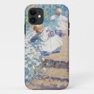 Picking Flowers painting by Helen McNicoll iPhone 11 Case