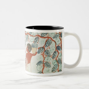 Picking grapes, from the Tomb of Nakht Two-Tone Coffee Mug