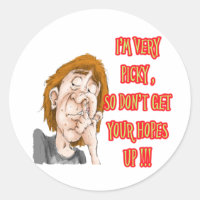Picking nose saying I'm very picky
