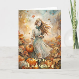 Picking Pumpkins Holiday Card