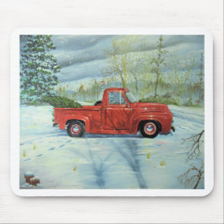 Picking up the Tree for Christmas Mouse Pad