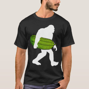 Pickle Art For Men Women Kids Bigfoot Cucumber Pic T-Shirt