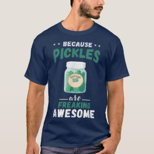 Pickle Awesome Jar Vegetable Lover Cucumber Dill V T-Shirt