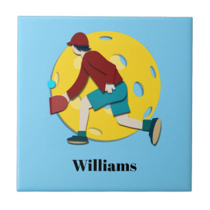 Pickle Ball Ceramic Tile