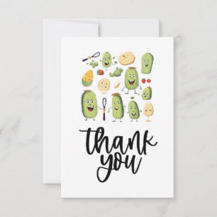 Pickle Ball funny  Thank You Card
