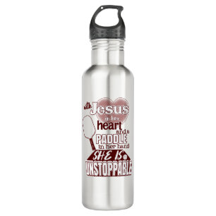Pickle Ball Gift Pickleball Paddle and Jesus 710 Ml Water Bottle