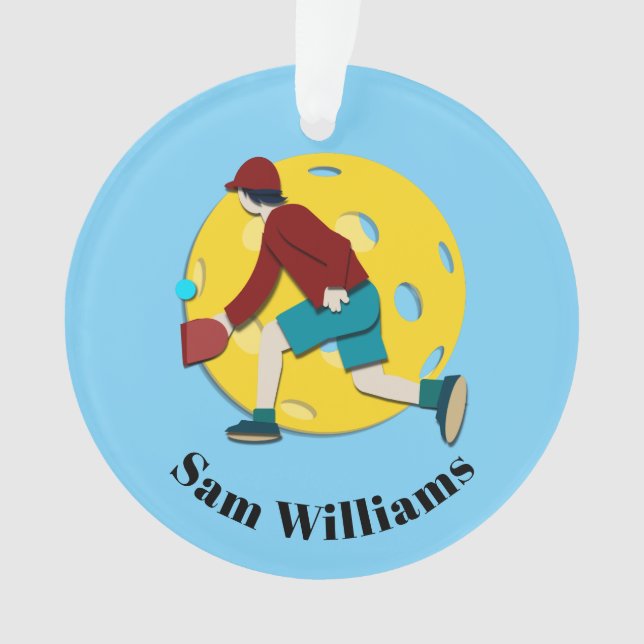 Pickle Ball Ornament (Front)