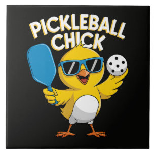 Pickle ball Pickleball Chick Ceramic Tile