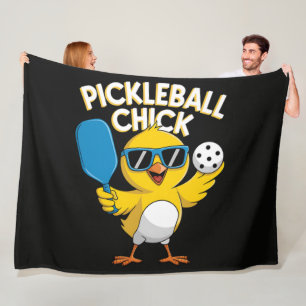 Pickle ball Pickleball Chick Fleece Blanket