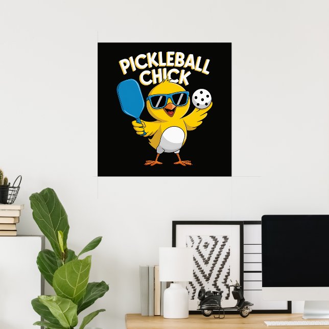 Pickle ball Pickleball Chick Poster (Home Office)