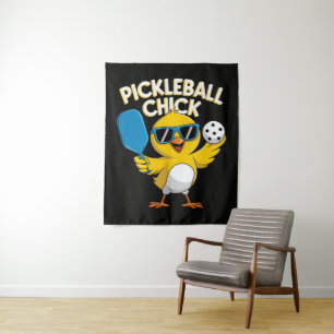 Pickle ball Pickleball Chick Tapestry