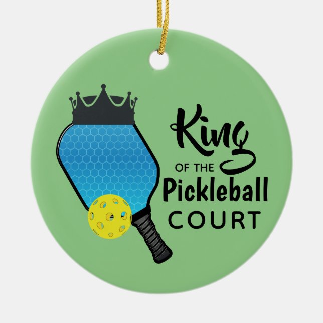 Pickle Ball Pickleball Design Ceramic Ornament (Front)
