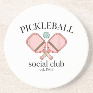 Pickle Ball Social Club EST 1965 Men Women Coaster