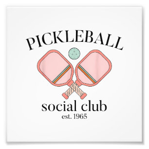 Pickle Ball Social Club EST 1965 Men Women Photo Print