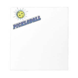 Pickle Ball Starburst Notepad