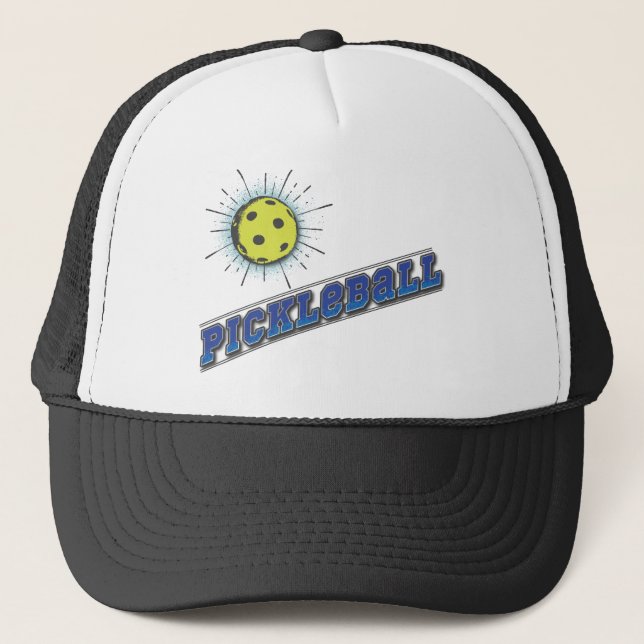 Pickle Ball Starburst Trucker Hat (Front)