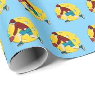 Pickle Ball Wrapping Paper