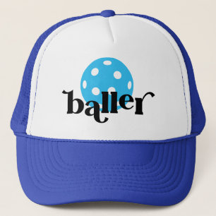 Pickle Baller Funny Blue Trucker Hat