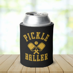 Pickle Baller Funny Pickleball Can Cooler