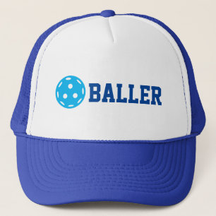 Pickle baller Funny Pickleball Custom Text Trucker Hat