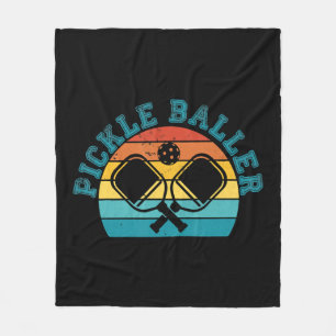 PICKLE BALLER PICKLEBALL Funny Paddle Ball Pickleb Fleece Blanket