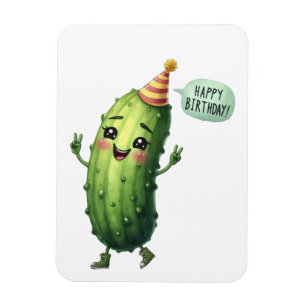 Pickle Birthday Card Happy Birthday Magnet
