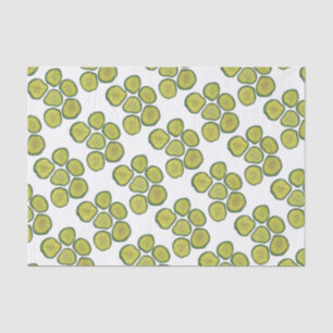 Pickle Chips Green Kosher Dill Pickle Chip Pattern Tissue Paper