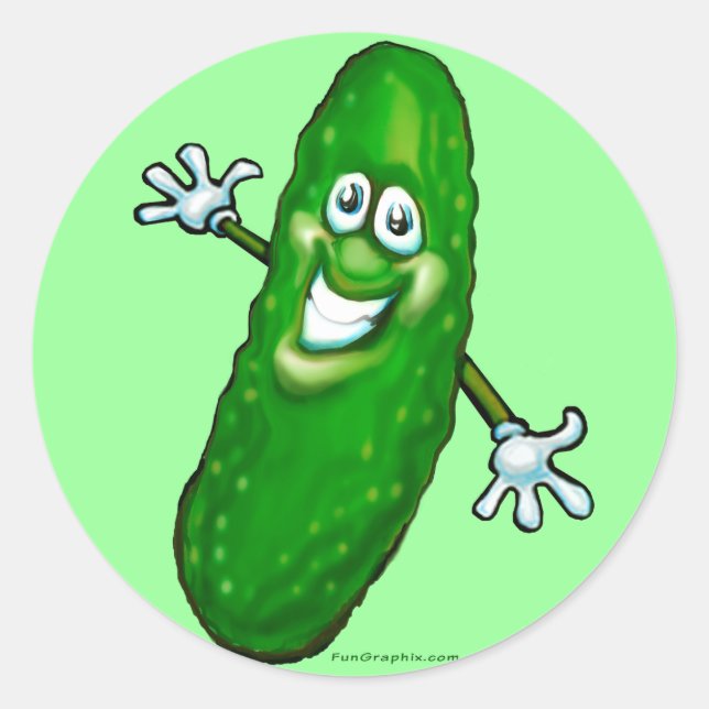 Pickle Classic Round Sticker (Front)