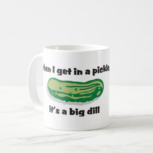 Pickle coffee mug (Front Left)