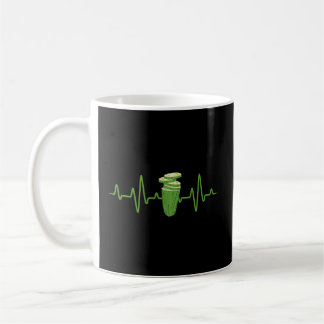 Pickle Cucumber Heartbeat Veggie Pickle Coffee Mug