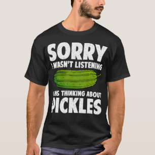 Pickle Design For Men Women Kids Cucumber Dill Pic T-Shirt
