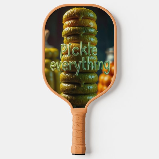 Pickle everything pickleball paddle (Back)