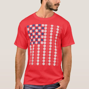 pickle flag the cool design 4th july for picklebal T-Shirt