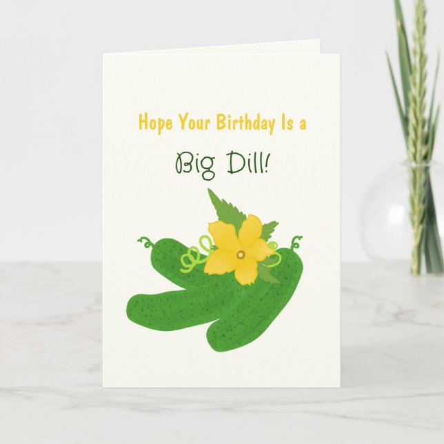 Pickle & Fresh Collection Birthday Card (Front)